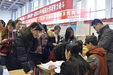 黑龙江中医药大学2016届毕业生春季供需见面洽谈会举办